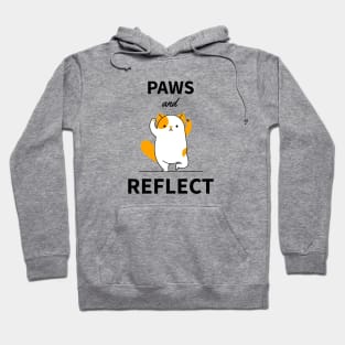 Funny Cat - Paws And Reflect Hoodie